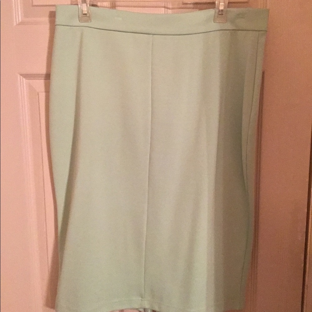Mint Pencil Skirt